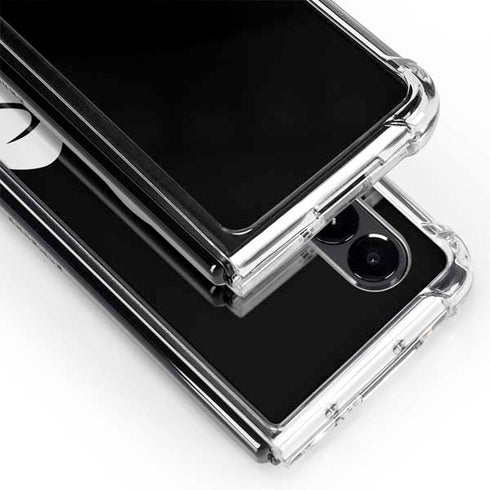 Looney Tunes Daffy Duck Plain Black and White Galaxy Z Fold4 5G Clear Case