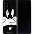 Looney Tunes Daffy Duck Plain Black and White Galaxy Z Fold4 5G Skin