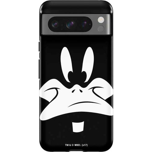 Looney Tunes Daffy Duck Plain Black and White Google Pixel 8 Pro Impact Case