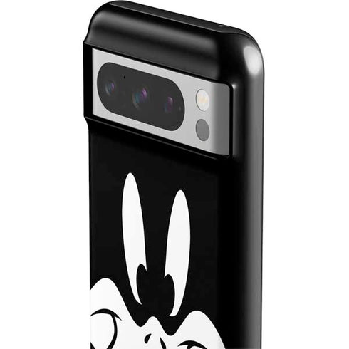 Looney Tunes Daffy Duck Plain Black and White Google Pixel 8 Pro Impact Case