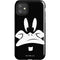 Looney Tunes Daffy Duck Plain Black and White iPhone 11 Impact Case