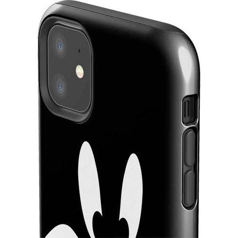 Looney Tunes Daffy Duck Plain Black and White iPhone 11 Impact Case