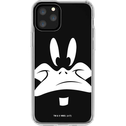 Looney Tunes Daffy Duck Plain Black and White iPhone 11 Pro Clear Case