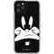 Looney Tunes Daffy Duck Plain Black and White iPhone 11 Pro Clear Case