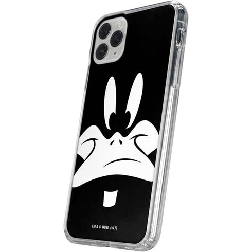 Looney Tunes Daffy Duck Plain Black and White iPhone 11 Pro Clear Case