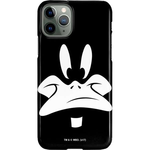 Looney Tunes Daffy Duck Plain Black and White iPhone 11 Pro Lite Case