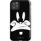Looney Tunes Daffy Duck Plain Black and White iPhone 11 Pro Max Impact Case