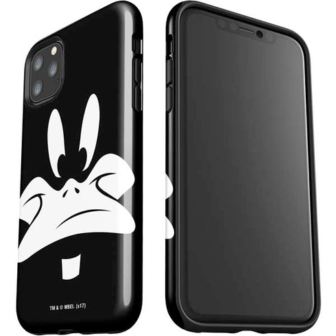 Looney Tunes Daffy Duck Plain Black and White iPhone 11 Pro Max Impact Case