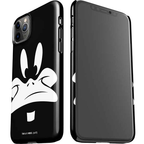 Looney Tunes Daffy Duck Plain Black and White iPhone 11 Pro Max Lite Case