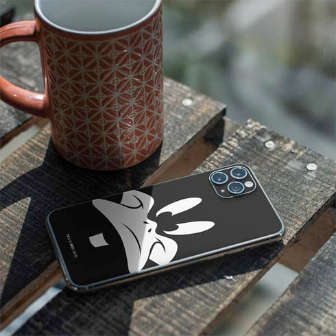 Looney Tunes Daffy Duck Plain Black and White iPhone 11 Pro Max Skin