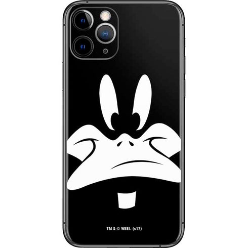 Looney Tunes Daffy Duck Plain Black and White iPhone 11 Pro Skin