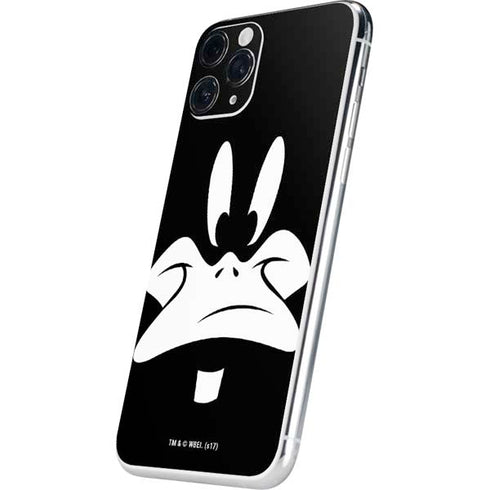 Looney Tunes Daffy Duck Plain Black and White iPhone 11 Pro Skin