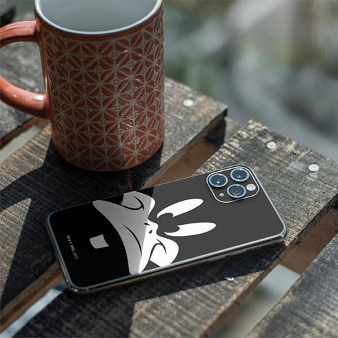 Looney Tunes Daffy Duck Plain Black and White iPhone 11 Pro Skin