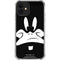 Looney Tunes Daffy Duck Plain Black and White iPhone 12 Mini Clear Case