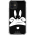 Looney Tunes Daffy Duck Plain Black and White iPhone 12 Mini Clear Case