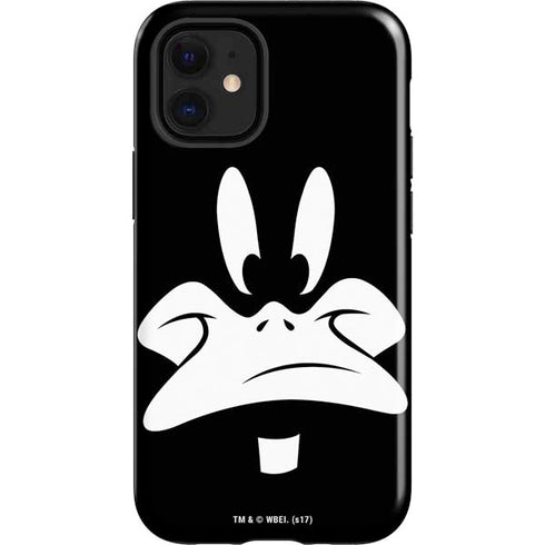 Looney Tunes Daffy Duck Plain Black and White iPhone 12 Mini Impact Case