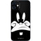 Looney Tunes Daffy Duck Plain Black and White iPhone 12 Mini Skin