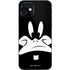 Looney Tunes Daffy Duck Plain Black and White iPhone 12 Skin
