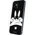 Looney Tunes Daffy Duck Plain Black and White iPhone 12 Skin