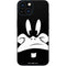 Looney Tunes Daffy Duck Plain Black and White iPhone 13 Mini Skin