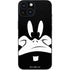 Looney Tunes Daffy Duck Plain Black and White iPhone 13 Mini Skin