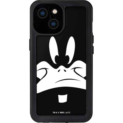 Looney Tunes Daffy Duck Plain Black and White iPhone 13 Mini Waterproof Case