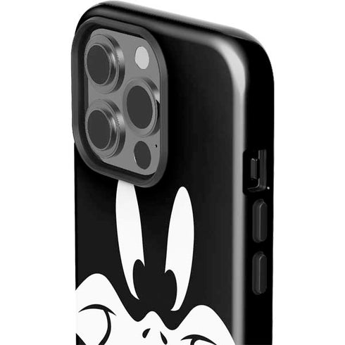 Looney Tunes Daffy Duck Plain Black and White iPhone 13 Pro Impact Case