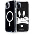 Looney Tunes Daffy Duck Plain Black and White iPhone 15 Plus MagSafe Case