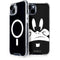 Looney Tunes Daffy Duck Plain Black and White iPhone 14 Plus MagSafe Case