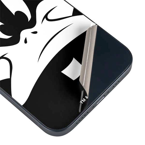 Looney Tunes Daffy Duck Plain Black and White iPhone 14 Plus Skin