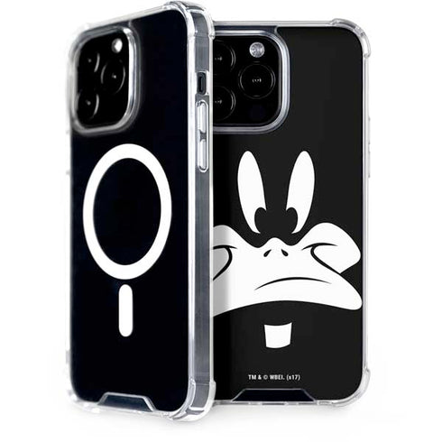 Looney Tunes Daffy Duck Plain Black and White iPhone 15 Pro Max MagSafe Case