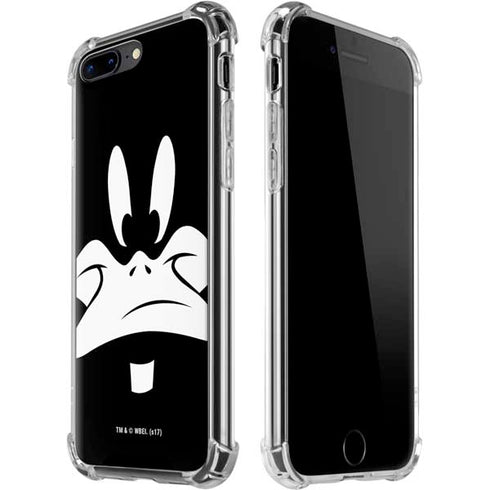 Looney Tunes Daffy Duck Plain Black and White iPhone 7/8 Plus Clear Case