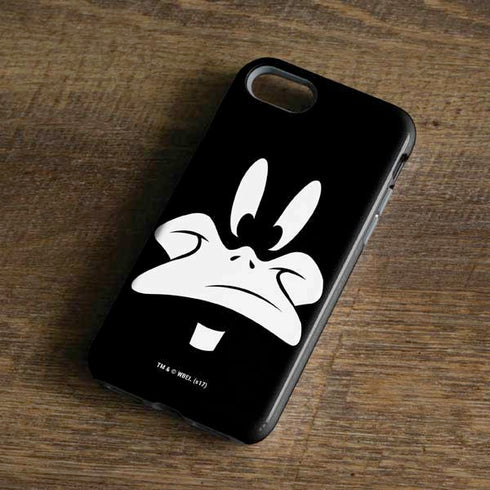 Looney Tunes Daffy Duck Plain Black and White iPhone 7 Pro Case