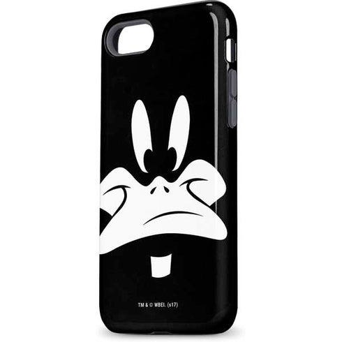 Looney Tunes Daffy Duck Plain Black and White iPhone 8 Pro Case
