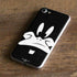 Looney Tunes Daffy Duck Plain Black and White iPhone 8 Skin