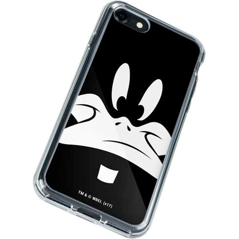 Looney Tunes Daffy Duck Plain Black and White iPhone SE (2nd & 3rd Gen) Clear Case