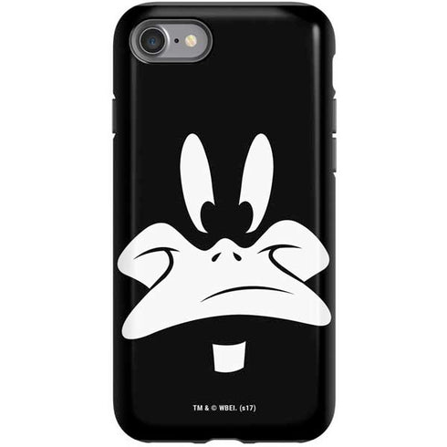 Looney Tunes Daffy Duck Plain Black and White iPhone SE (2nd & 3rd Gen) Pro Case