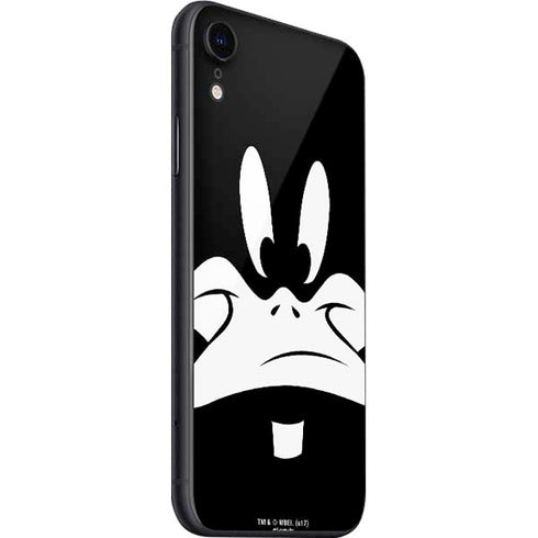 Looney Tunes Daffy Duck Plain Black and White iPhone SE (2nd & 3rd Gen) Skin