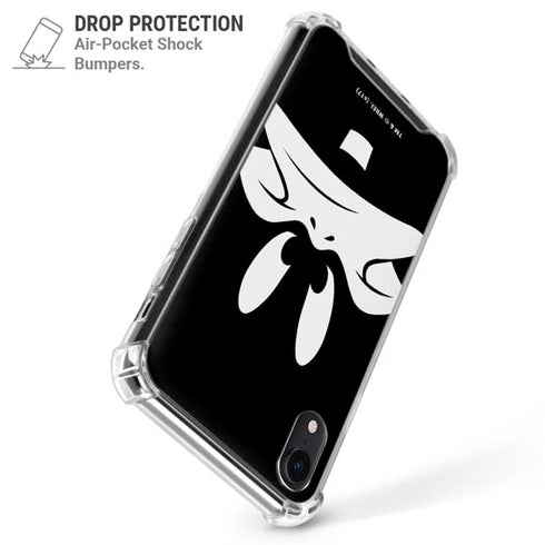 Looney Tunes Daffy Duck Plain Black and White iPhone XR Clear Case