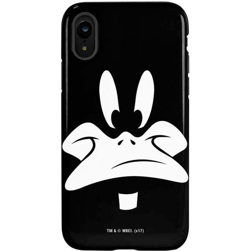 Looney Tunes Daffy Duck Plain Black and White iPhone XR Pro Case