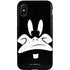 Looney Tunes Daffy Duck Plain Black and White iPhone XS Pro Case