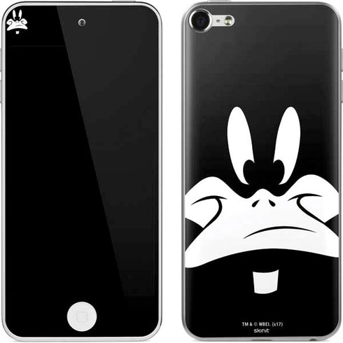 Looney Tunes Daffy Duck Plain Black and White Apple iPod Skin