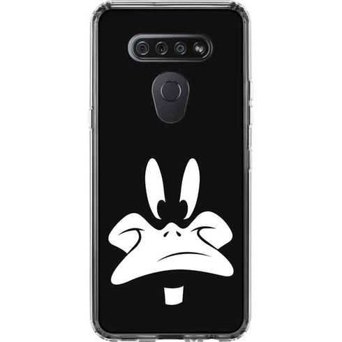 Looney Tunes Daffy Duck Plain Black and White LG K51/Q51 Clear Case