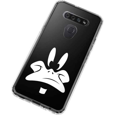 Looney Tunes Daffy Duck Plain Black and White LG K51/Q51 Clear Case