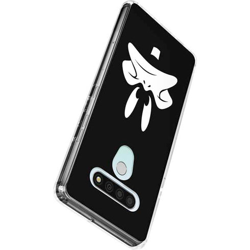 Looney Tunes Daffy Duck Plain Black and White LG Stylo 6 Clear Case