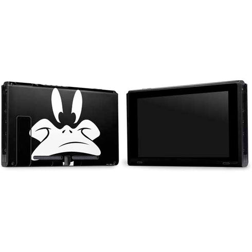 Looney Tunes Daffy Duck Plain Black and White Nintendo Switch Bundle Skin