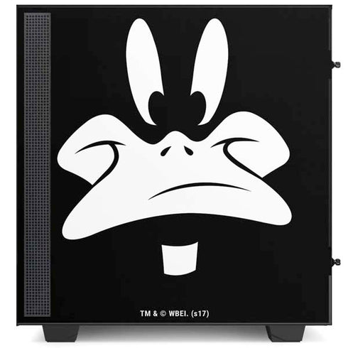 Looney Tunes Daffy Duck Plain Black and White NZXT H510 Compact ATX Mid-Tower Case Skin