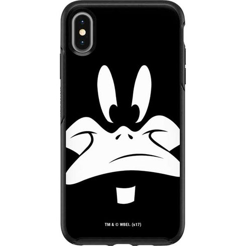 Looney Tunes Daffy Duck Plain Black and White Otterbox Symmetry iPhone Skin