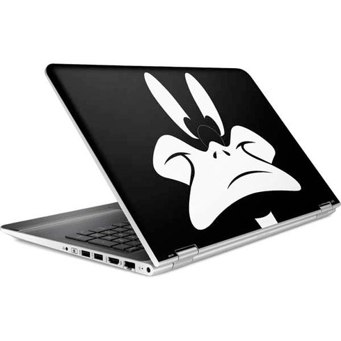 Looney Tunes Daffy Duck Plain Black and White HP Pavilion Skin