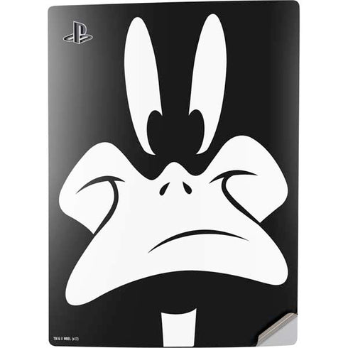 Looney Tunes Daffy Duck Plain Black and White PS5 Digital Edition Console Skin